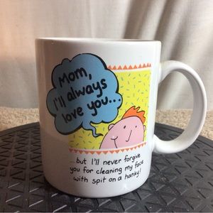 MOM I’ll Always Love You Ceramic Coffee/Tea Mug White W/Blue Yellow Orange